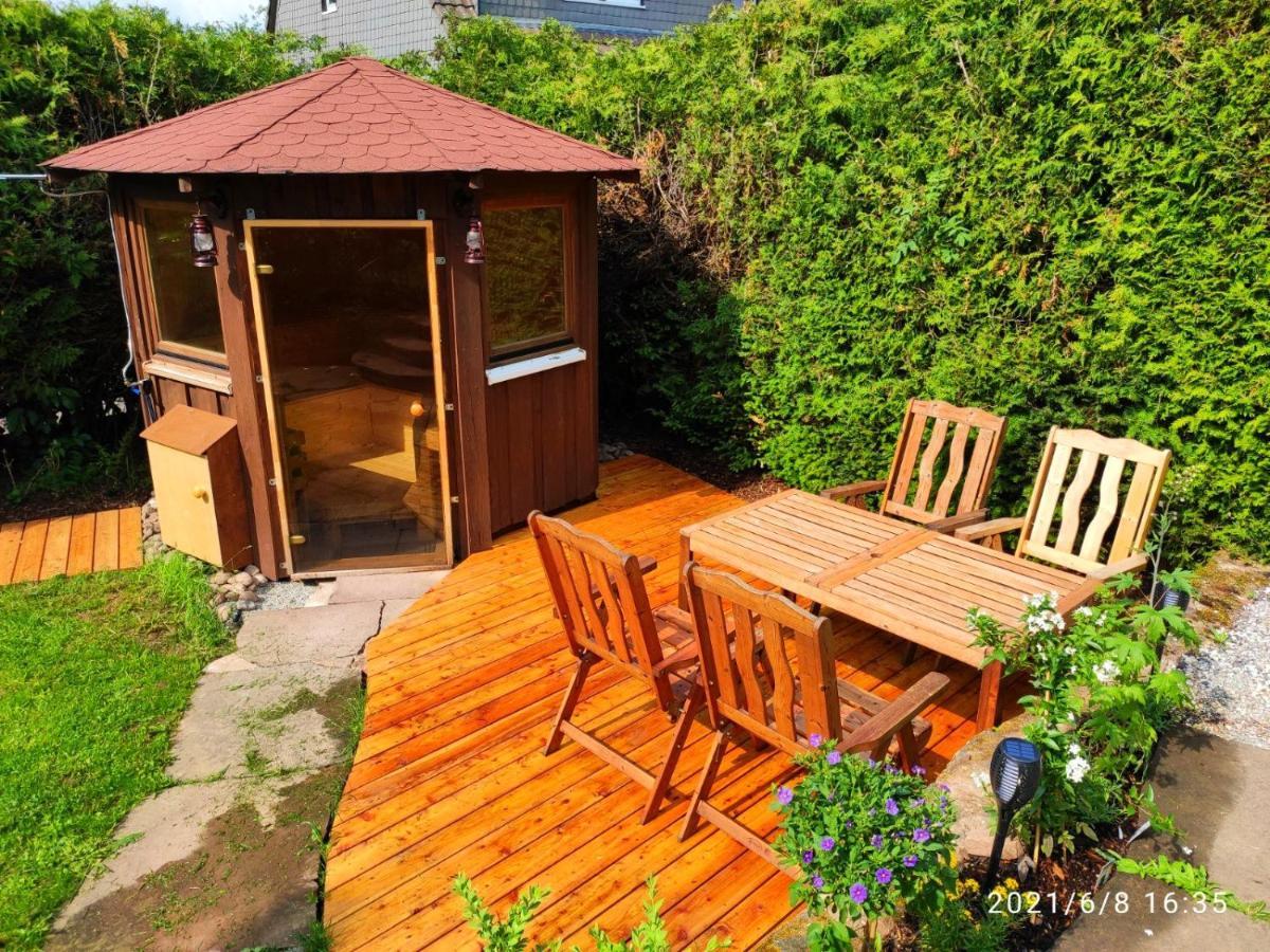 Ferienhaus Marre - Mit Grill, Feuerstelle Und Gartensauna Waldbrunn  Dış mekan fotoğraf