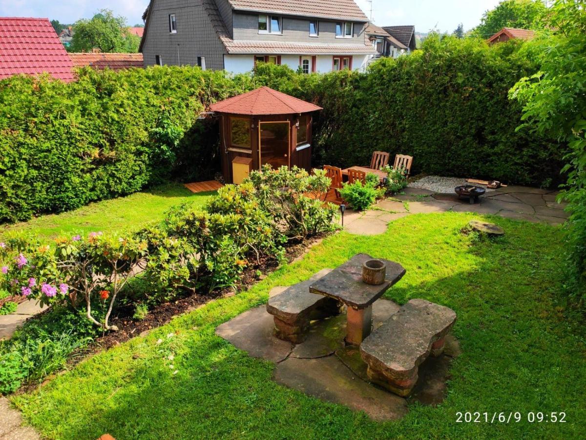 Ferienhaus Marre - Mit Grill, Feuerstelle Und Gartensauna Waldbrunn  Dış mekan fotoğraf